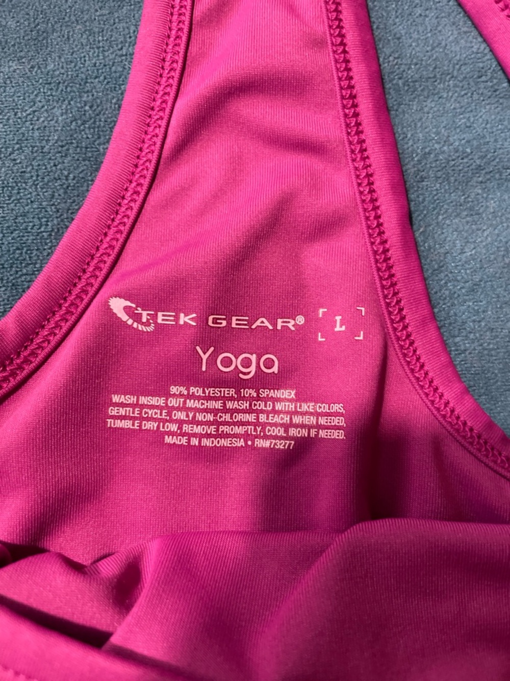 Women’s  Yoga Magenta Graphic Tank Top - Picture 2 of 3